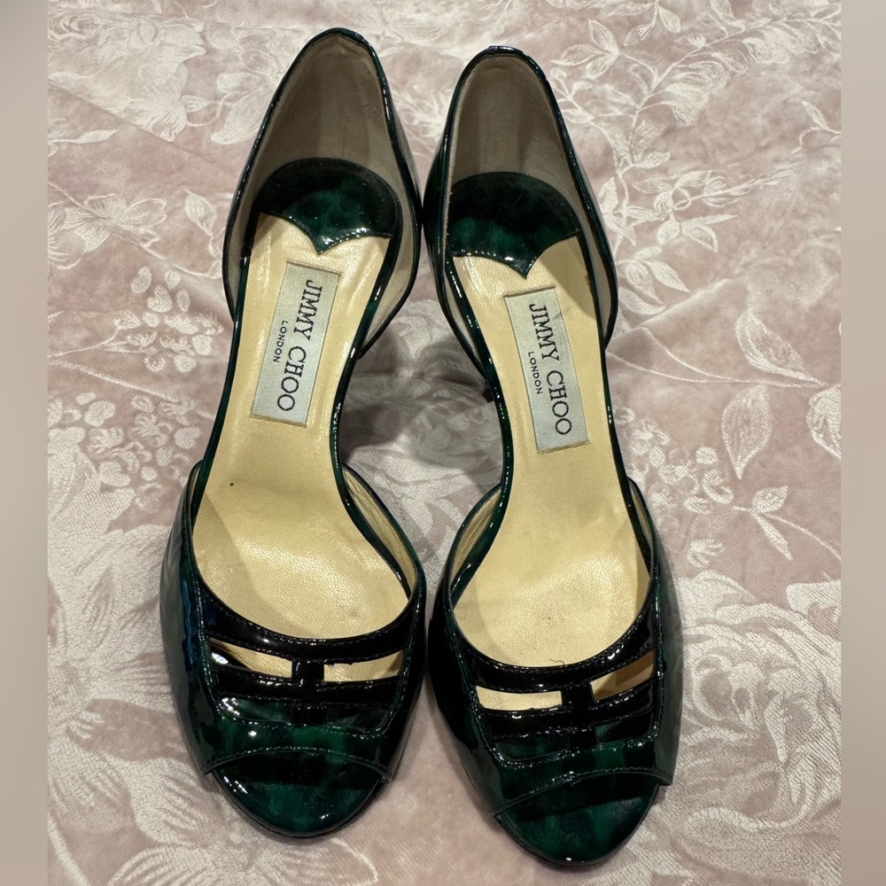Jimmy Choo Green Stiletto Heels